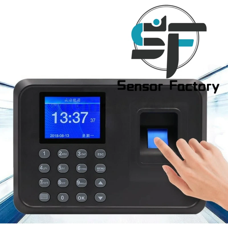 F01 Biometric Fingerprint Time Clock Employee 2.4" Screen Multi-Language Dl45 - Image 2 of 4