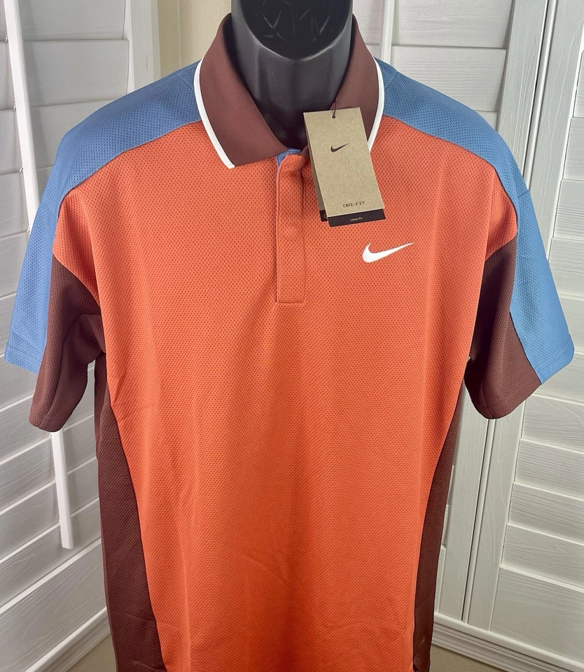 Camisa polo Nike Golf Club Dri-Fit vintage coral FQ1150-846 - Masculina 2XL - Nova com etiquetas $75 - Imagem 2 de 4