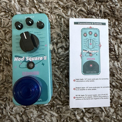 Donner Mod Square II Digital Modulation Pedal Chorus Tremolo Flanger Phaser