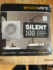 Image of Envirovent Silent 100HT  230V Bathroom Extractor Fan - White - With Humidistat