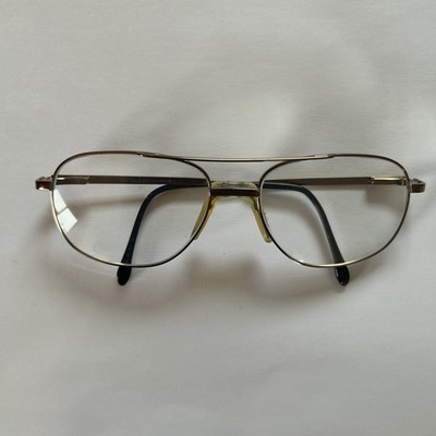 Marchon NYC Eastside M151 033 Aviator Eyeglasses Full Frame Only 57-17 140 EUC
