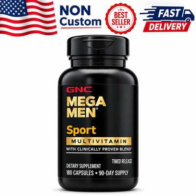 GNC Mega Men Sport Multivitamin   180 Tablets | Men s Daily Vitamins