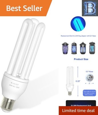 Efficient 20W E27 Fluorescent Bulb Replacement for Long-Lasting Bug Zappers