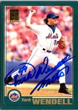 Turk Wendell signed baseball card (New York Mets) 2000 Topps #168