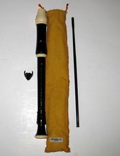 Aulos 205A Soprano Recorder Vintage Complete with Case Clip Cleaning Rod Japan
