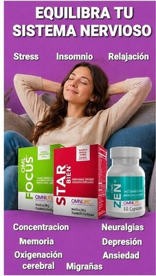 Equilibra Tu Sistema Nervioso Con Oml Focus , Star Bien Y Oml Zen De OMNILIFE 