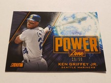29/50 ORANGE 2020 Stadium Club Power Zone Ken Griffey Jr #PZ-25