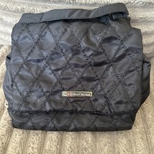 Victoria Secret Overnight Quilted Black Folding Jewelry Travel Bag Cosmetic Case
