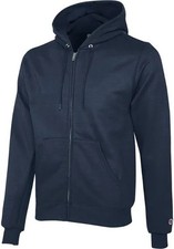 Champion Men's Powerblend Fleece Zip Hoodie Size Medium Navy Blue
