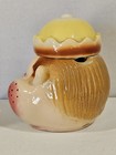 Vintage~Bisque/Porcelain Freckle Faced Boy Jelly Jar with Lid~#1643~Japan — photo 4