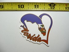 FLORIDA HEART LOVE SMALL STICKER DECAL TOURISM TOURIST STATE VACATION LAPTOP