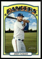 2021 Topps Heritage Joey Gallo Texas Rangers #179