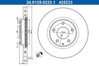 ATE Bremsscheiben BelüFtet Vorne Passend FüR Mazda 3 Stufenheck DM BP BP