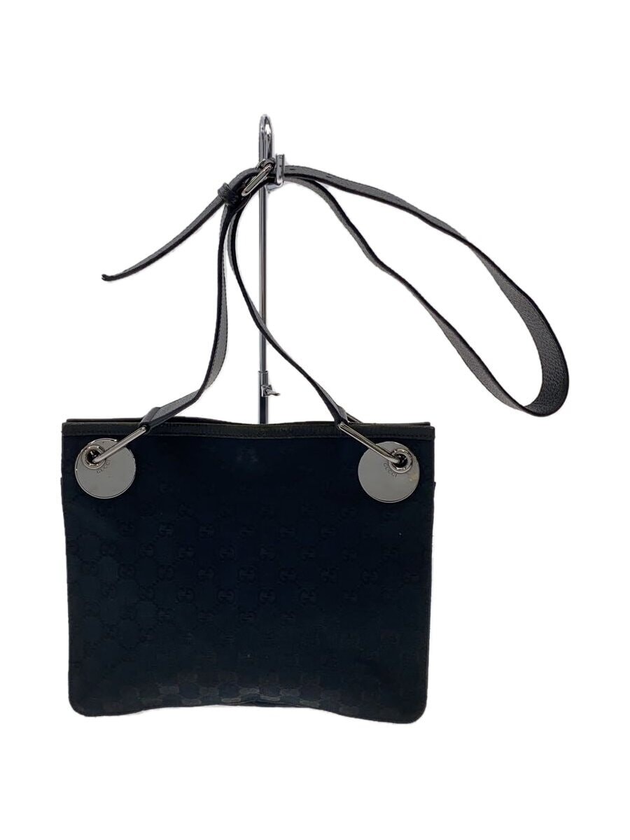 GUCCI GG Canvas Black All-Over Pattern Shoulder Bag