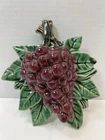Vintage McCoy 1950’s Grape Wall Pocket Purple Green Leaves Ceramic Shiny Glaze