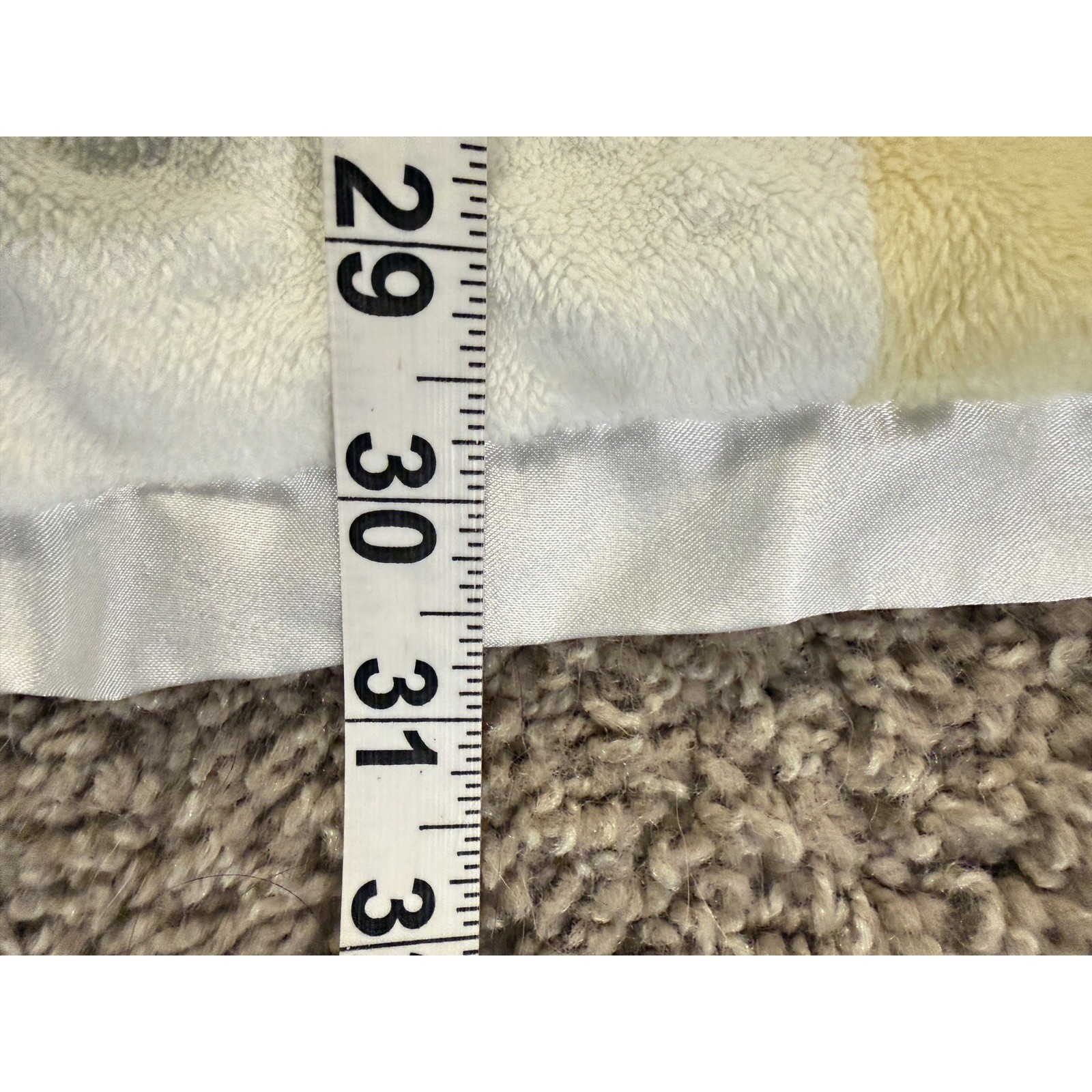 Cocalo Green Yellow White Satin Plush Block Square Patchwork Minky  Baby Blanket