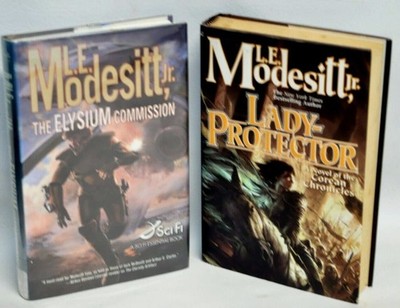 L.E. MODESITT Fantasy Lot of 2 Elysium Commission = - Lady-Protector Corean 1st
