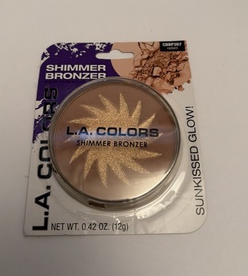 L.A. COLORS Shimmer Bronzer, 0.42 Ounce - CBBP267 ~ NEW!, Radiant Sunkissed Glow