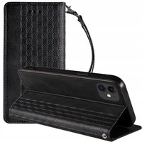 Hurtel Magnet Strap Case FüR Iphone 12, Wallet-HüLle, Schwarz