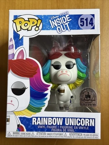 Funko POP! Pixar Inside Out Rainbow Unicorn #514 Disney Parks EXCLUSIVE