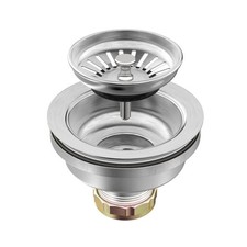 Sink Drain Assembly Kitchen Strainer with Removable Basket Stopper Universal fit