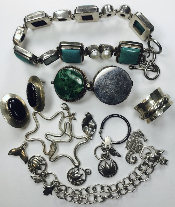 *95.27G .925 STERLING SILVER ASSORTED JEWELRY LOT* NR #G4616