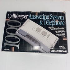 Callkeeper Conairphone Answering System  Telephone TAD1000B White Tapeless Rec