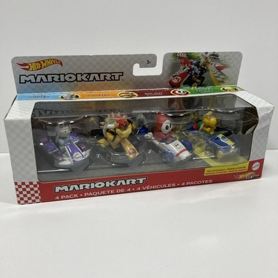 Hot Wheels Mario Kart 4 Pack 1/64 Go Kart Die Cast w/ Dry Bones