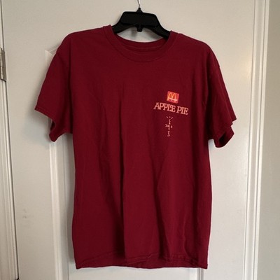 Cactus Jack x McDonald's Apple Pie Graphic Red T-Shirt Men's Medium Short Sleeve