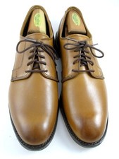 NEW Allen Edmonds "WINDSOR" Plain-toe Derby 10.5 D Walnut WORN ONCE USA (605N)