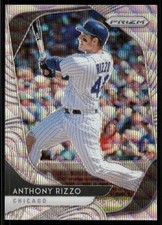 2020 Panini Prizm Prizms Blue Wave #224 Anthony Rizzo /60 - BB