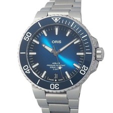 Oris Aquis Date Caliber 400 01 7763 4135-07 8 24 09Peb AT SS Blue 43mm Grade A 2
