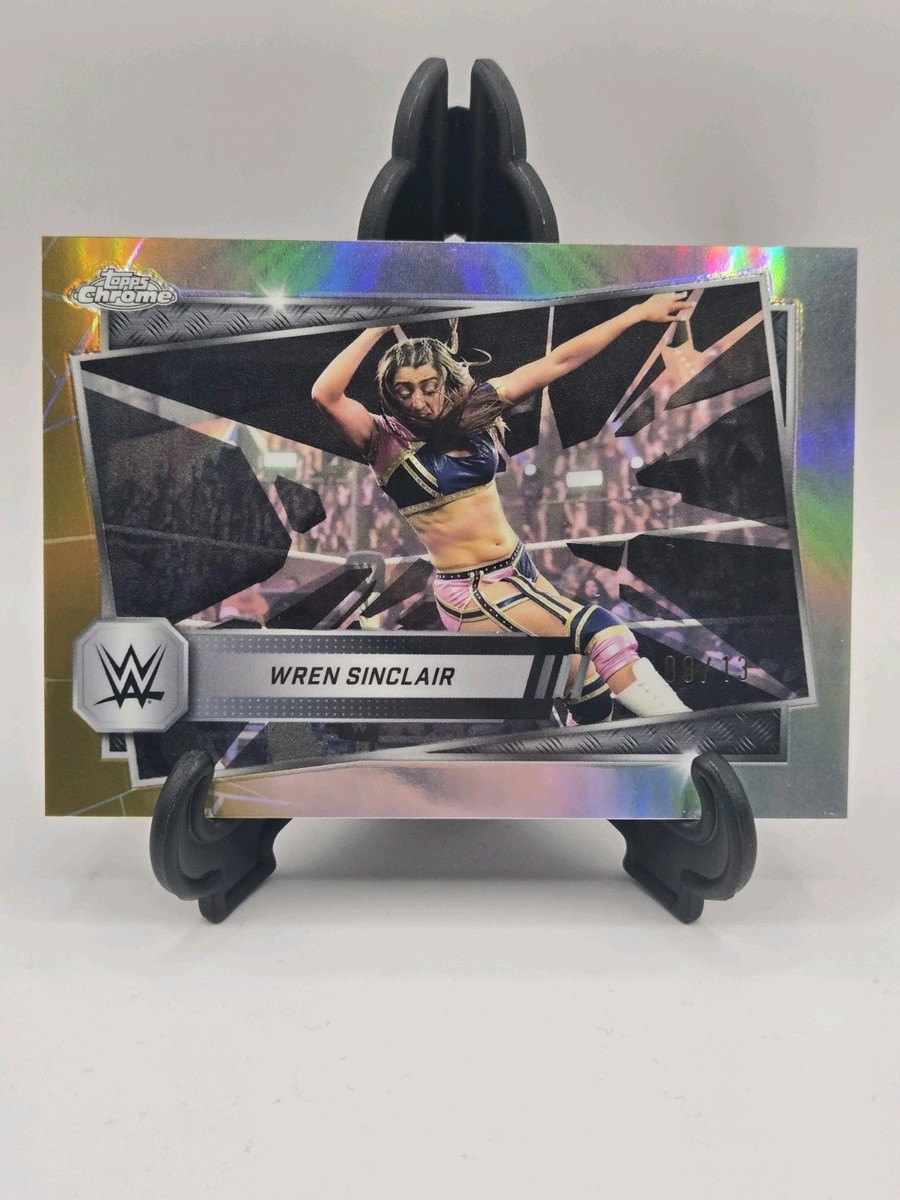 2025 Topps Chrome WWE Wren Sinclair Mega Exclusive Black And Gold