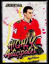 2023-24 Upper Deck Credentials #HA-31 Wyatt Kaiser Highly Anticipated Blackhawks