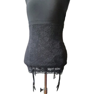 Strumphalter mit Spitzenmieder, H&M, Gr.S, schwarz, gefüttert, neu