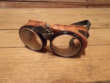 Vintage 1900s Steampunk Motorcycle Welder Pilot Worker Safety Glasses