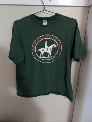 Vintage The Hampton Classic T Shirt XL Horse Show Equestrian Green 