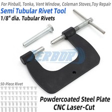 1/8" Semi Tubular Rivet Tool For Pinball Tonka Vent Window Fixt Dies Restoration