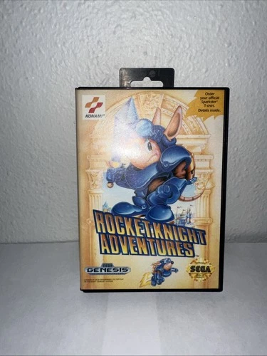 Rocket Knight Adventures (Sega Genesis, 1993) Case And Game CLEAN Untested
