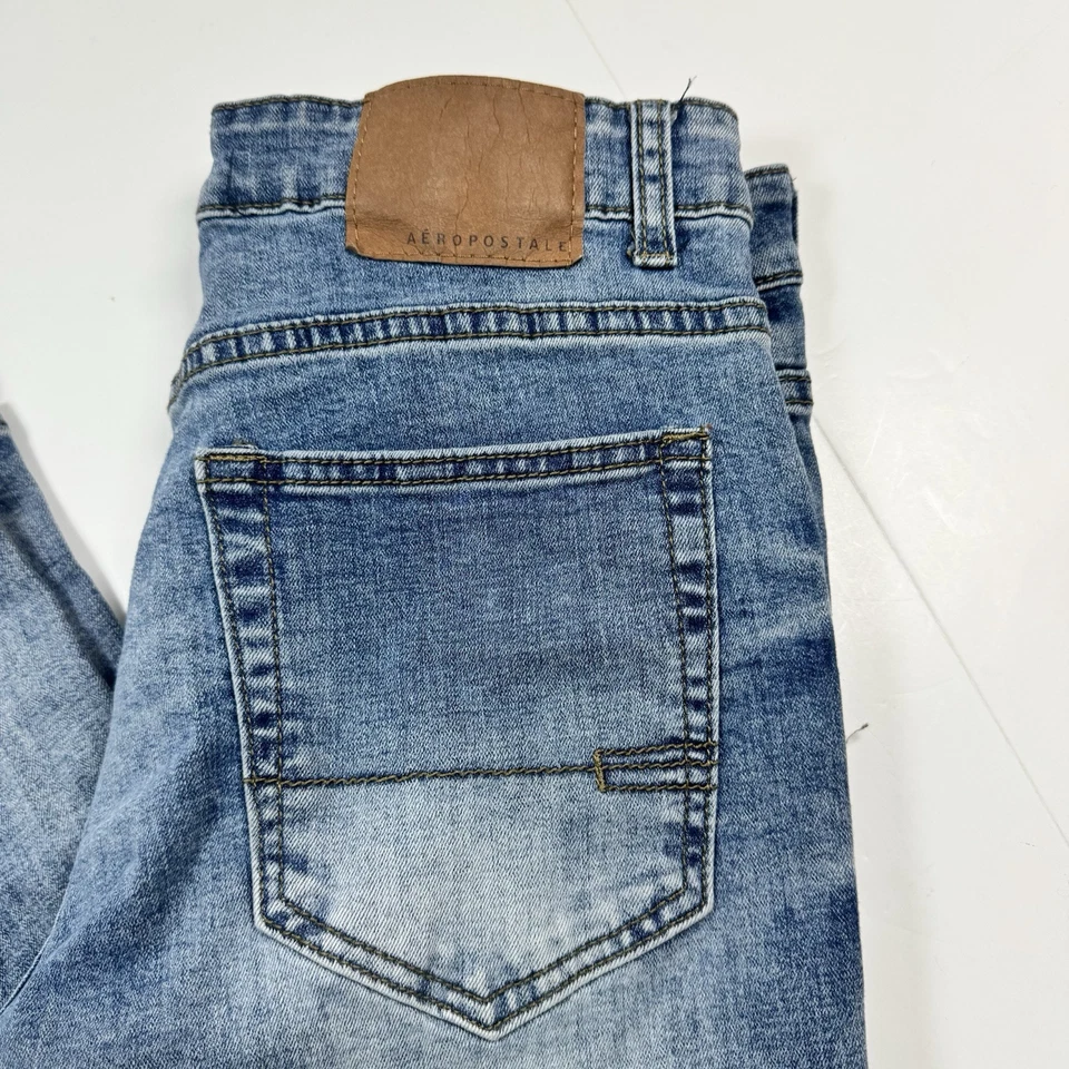 Pantalones de mezclilla Aeropostale súper ajustados para adolescentes 32 X 30 Foto 3 de 4