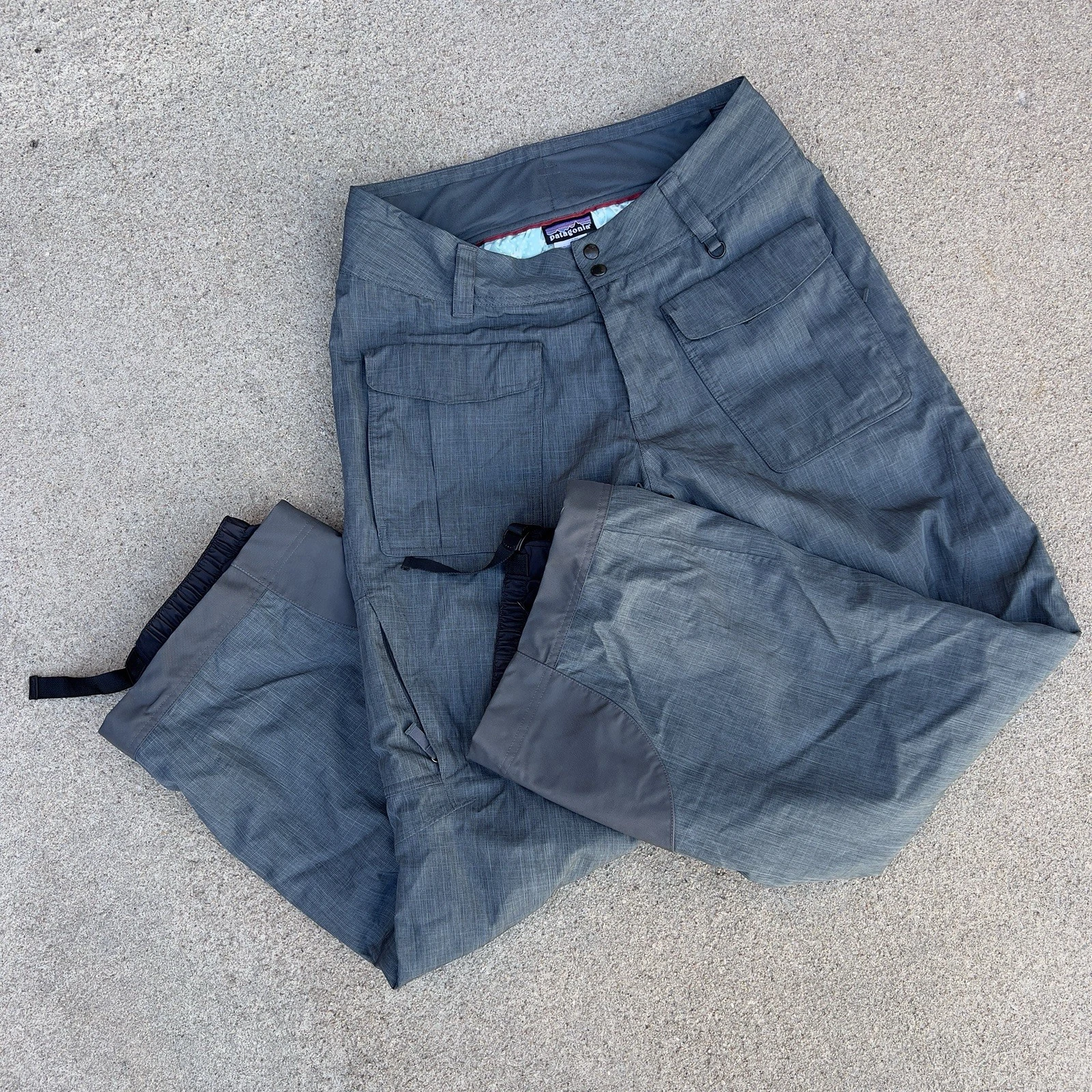 NWOT Womens PATAGONIA Sidewall Insulated Ski Pants Snowboarding H2NO Shell Sz L