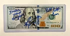 RICKY WILLIAMS Signed Autograph w/ 2x Inscriptions $100 Bill Currency - BGS COA
