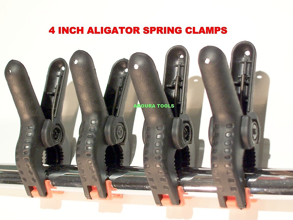 ALIGATOR SPRING CLAMPS 4 inch LONG ( SET OF 4 ) - NEW | eBay