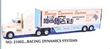 KENWORTH SEMI  RACING DYNAMICS TRAILER"WHITE" 1:87 #21002