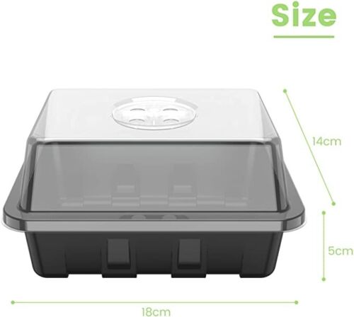 10x Zimmergewächshaus Anzuchtkasten Mini Gewächshaus Anzucht Set Setzling - Bild 4 von 7