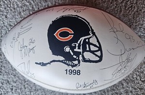 Chicago Bears 1998 Autographed Signed Wilson Football