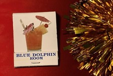 Waikiki Hawaii ~ The Outrigger Hotel ~ Blue Dolphin Room ~ Vintage Matchbook ~