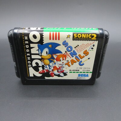 Sonic the Hedgehog 2 Mega Drive with Manual Sega MD Japanese