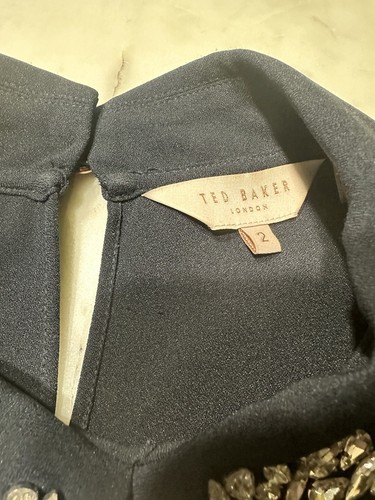 Collare impreziosito Ted Baker blu navy taglia 2 - Foto 3 di 5