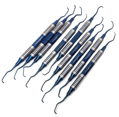 Dental Gracey Curettes 1/2 to 13/14 Periodontal Hollow Handle Steel Instruments - Picture 21 of 24